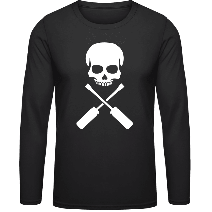 Electrician Skull Shirt met lange mouwen contain pic