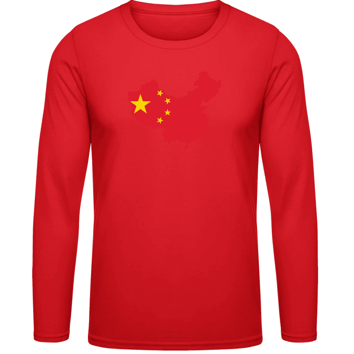 China Map Langermet skjorte contain pic