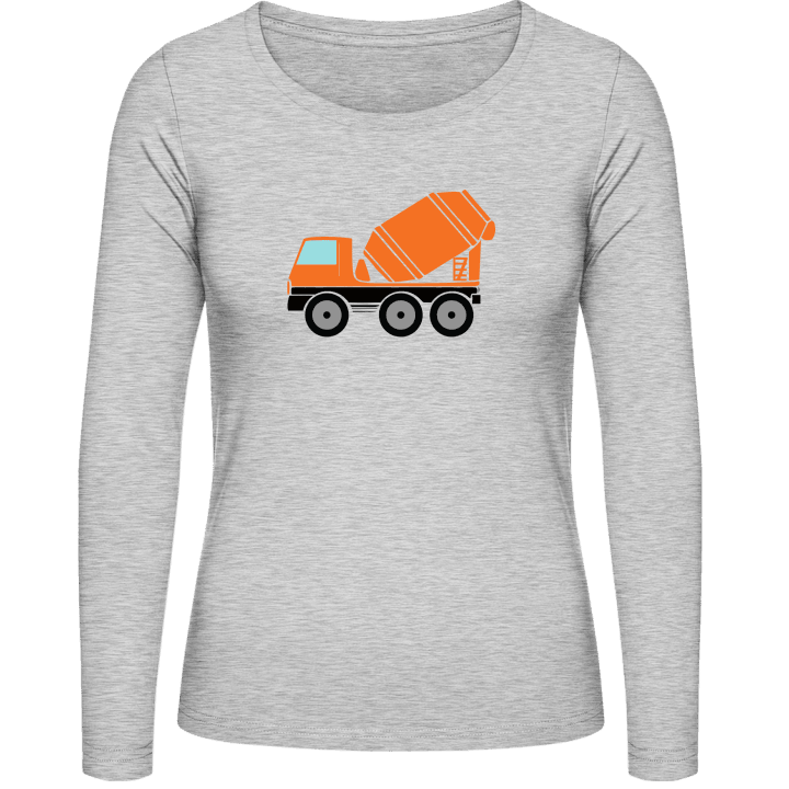 Construction Truck Langermet skjorte for kvinner contain pic