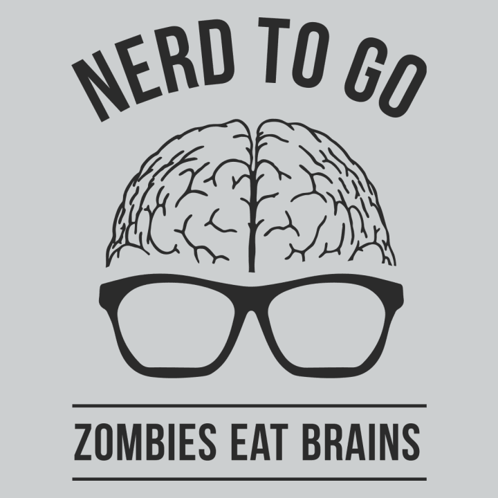 Nerd To Go Zombies Love Brains Maglietta 0 image