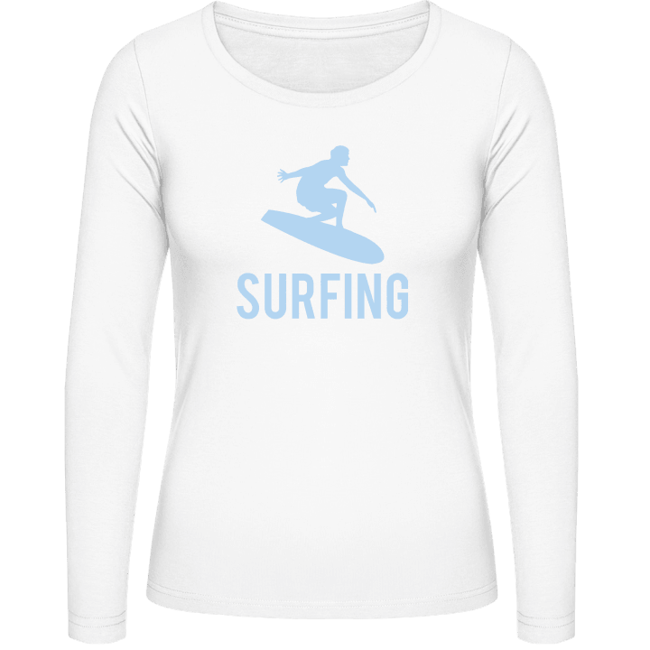 Surfing Logo Frauen Langarmshirt contain pic