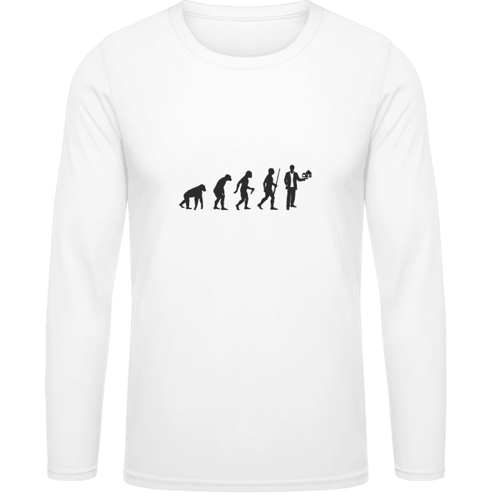 Real Estate Agent Evolution Langarmshirt contain pic