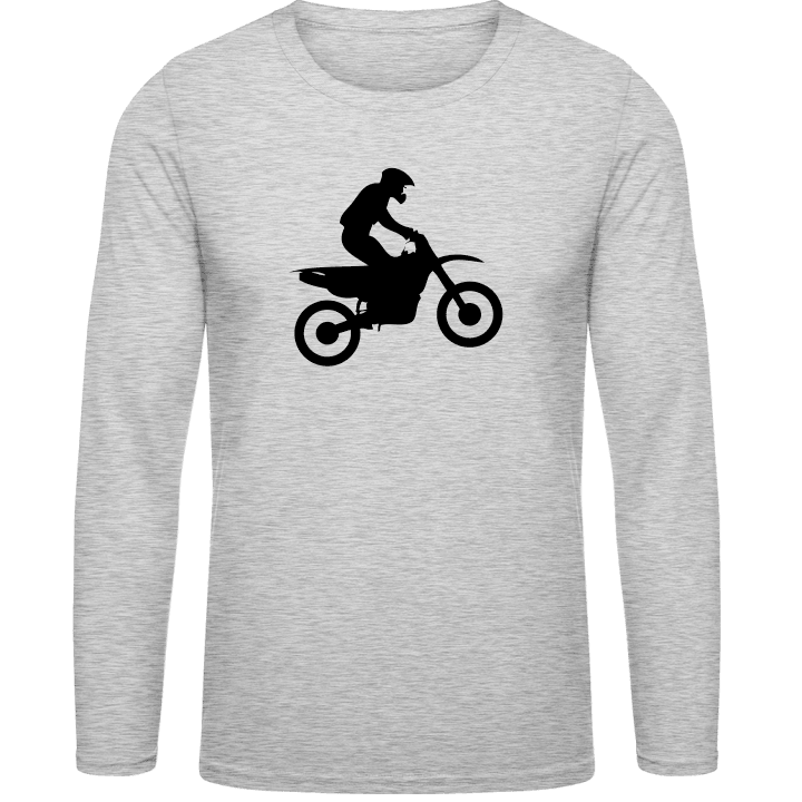 Motocross Driver Silhouette Long Sleeve Shirt 0 image