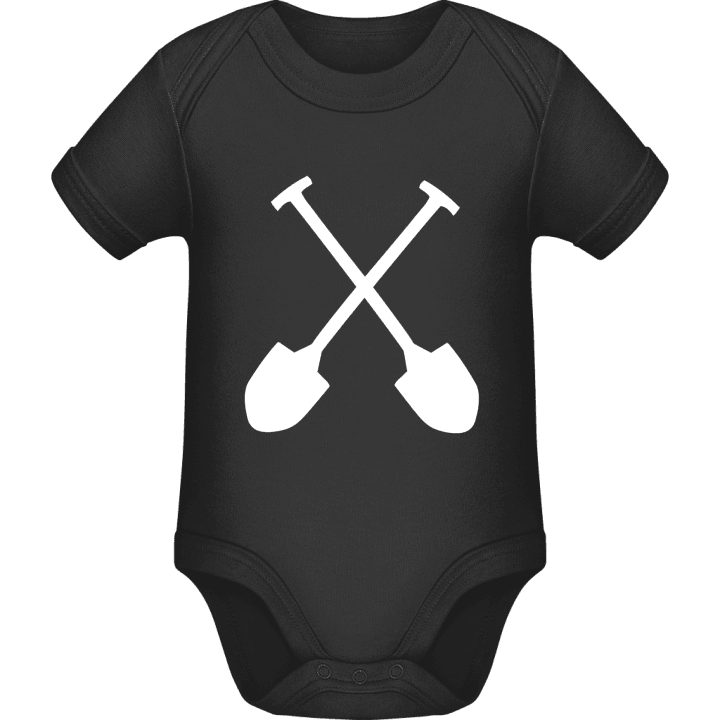 Crossed Shovels Baby romper kostym contain pic