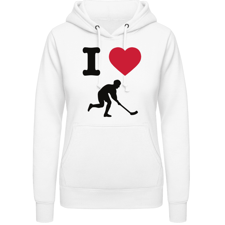 I Love Hockey Sweat à capuche pour femme contain pic