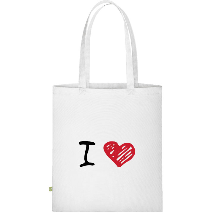 I Love Red Heart Väska av tyg contain pic