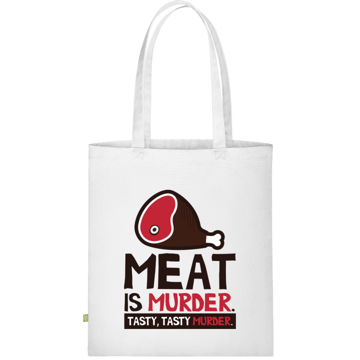 Meat Is Murder. Tasty, Tasty Murder. Cloth Bag contain pic