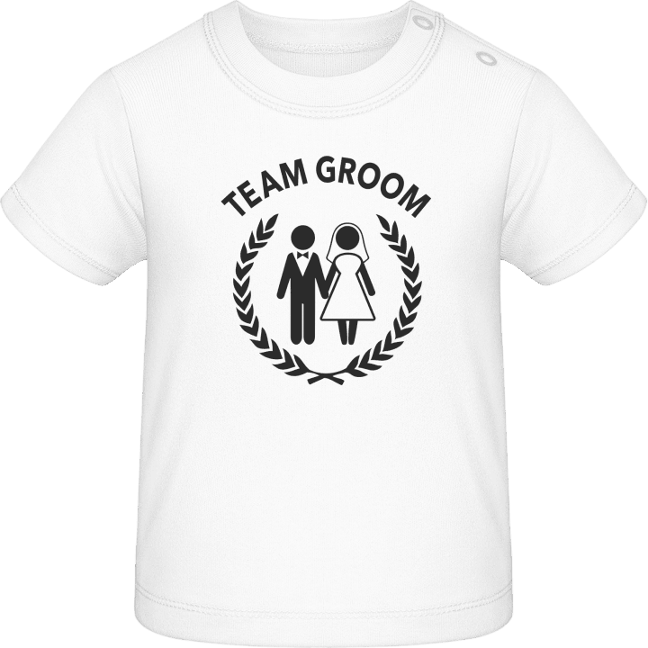 Team Groom Own Text T-shirt bébé contain pic