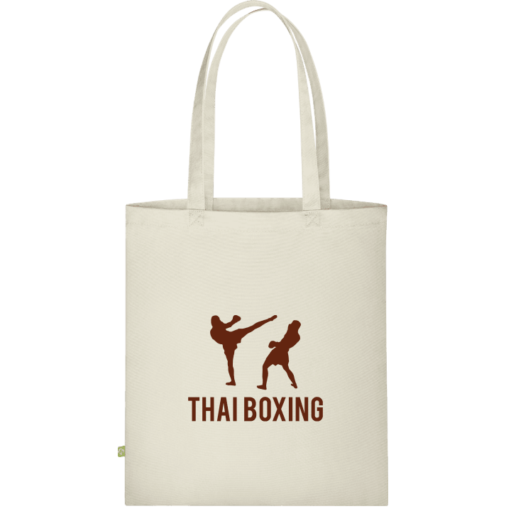 Thai Boxing Silhouette Stofftasche contain pic