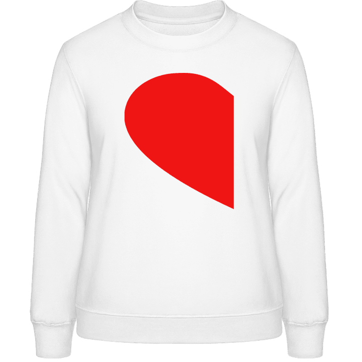 Couple Heart Left Sweatshirt för kvinnor contain pic