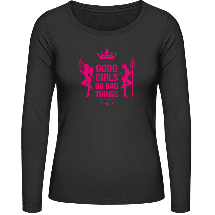 Good Girls Do Bad Things Crown T-shirt à manches longues pour femmes 0 image