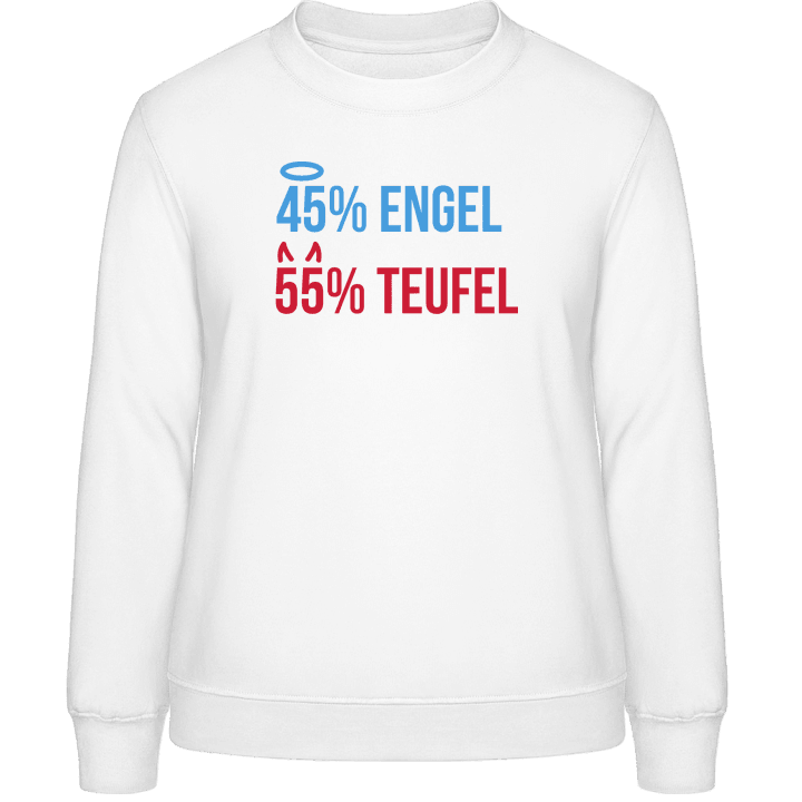 45% Engel 55% Teufel Sweatshirt för kvinnor contain pic