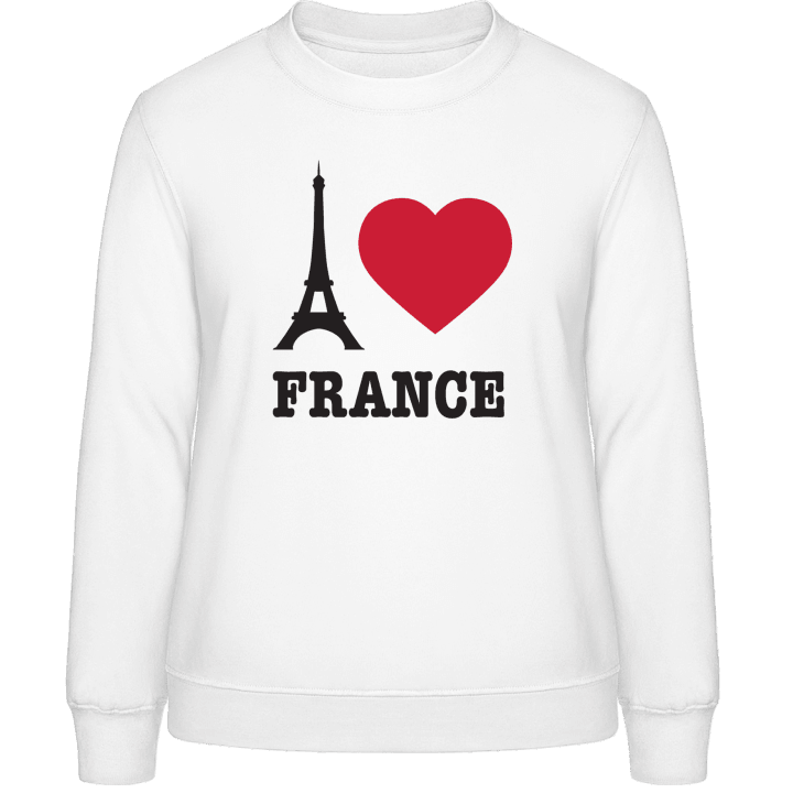 I Love France Eiffel Tower Frauen Sweatshirt contain pic