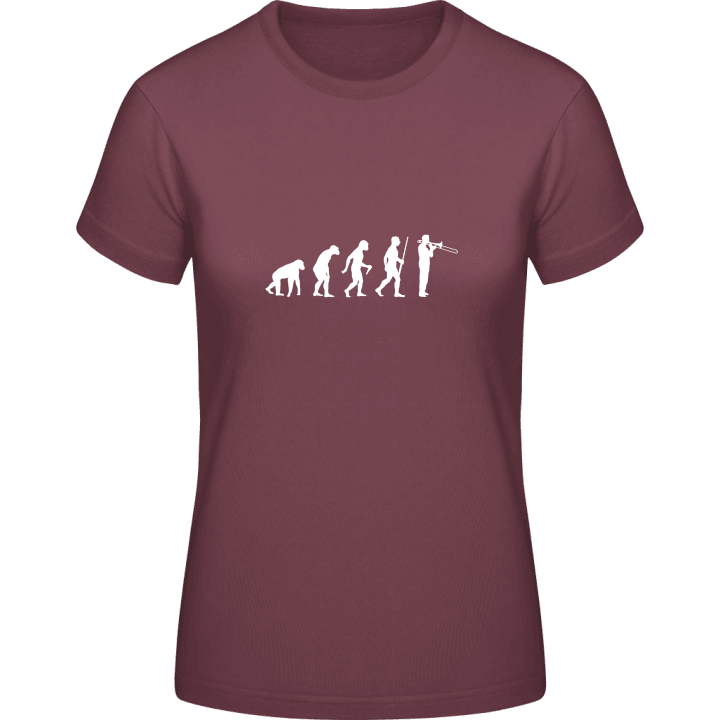 Trombonist Evolution Frauen T-Shirt contain pic