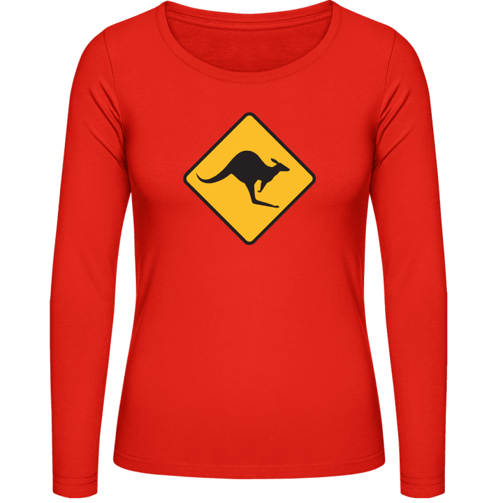 Kangaroo Warning Frauen Langarmshirt 0 image