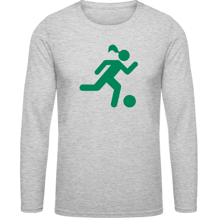 Soccer Player Woman Shirt met lange mouwen contain pic