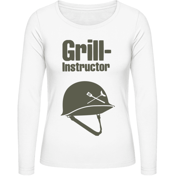 Grill Instructor Vrouwen Lange Mouw Shirt contain pic