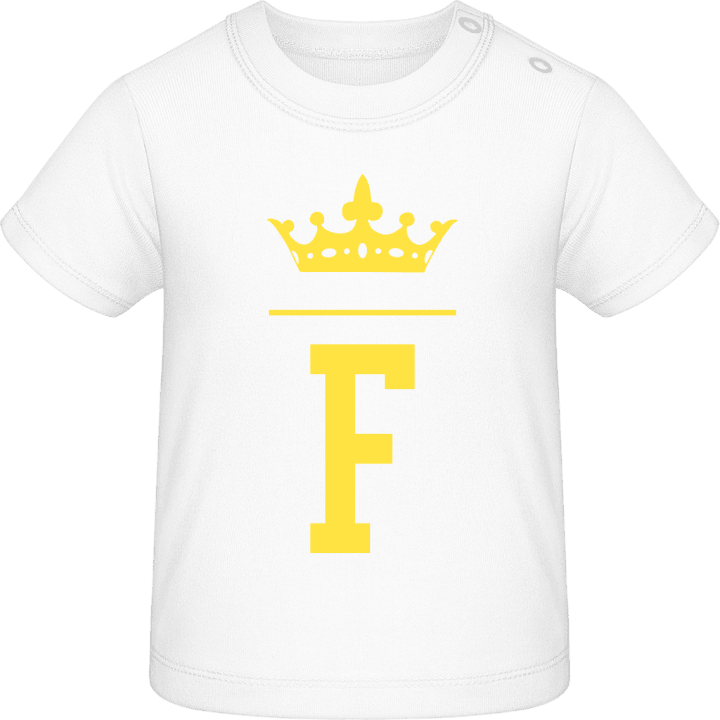 F Royal Initial T-shirt bébé contain pic