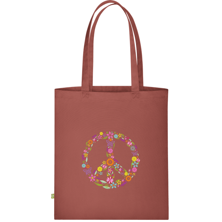 Peace Sign with Flowers Stofftasche contain pic