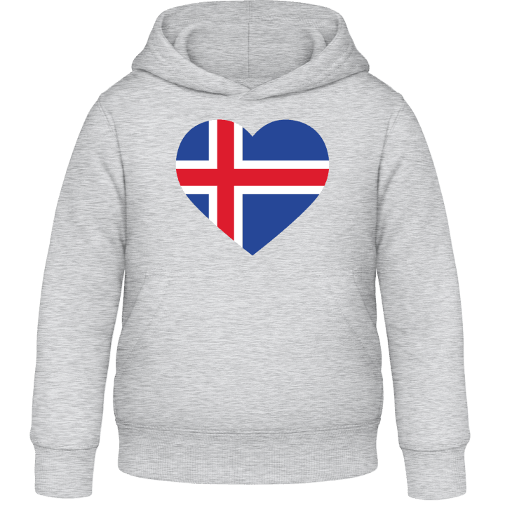 Iceland Heart Felpa con cappuccio per bambini contain pic