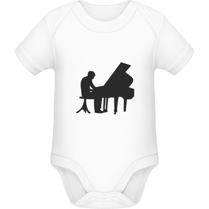 Pianist Silhouette Baby romper kostym contain pic