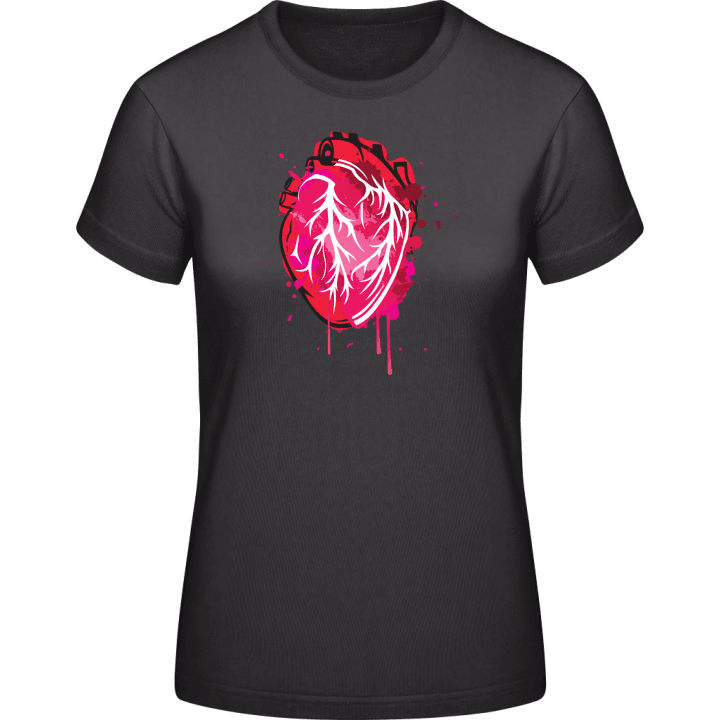 Heart Real T-skjorte for kvinner contain pic