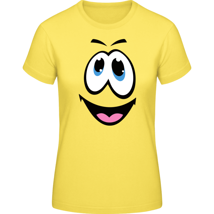 Happy Face Smiley T-shirt för kvinnor contain pic
