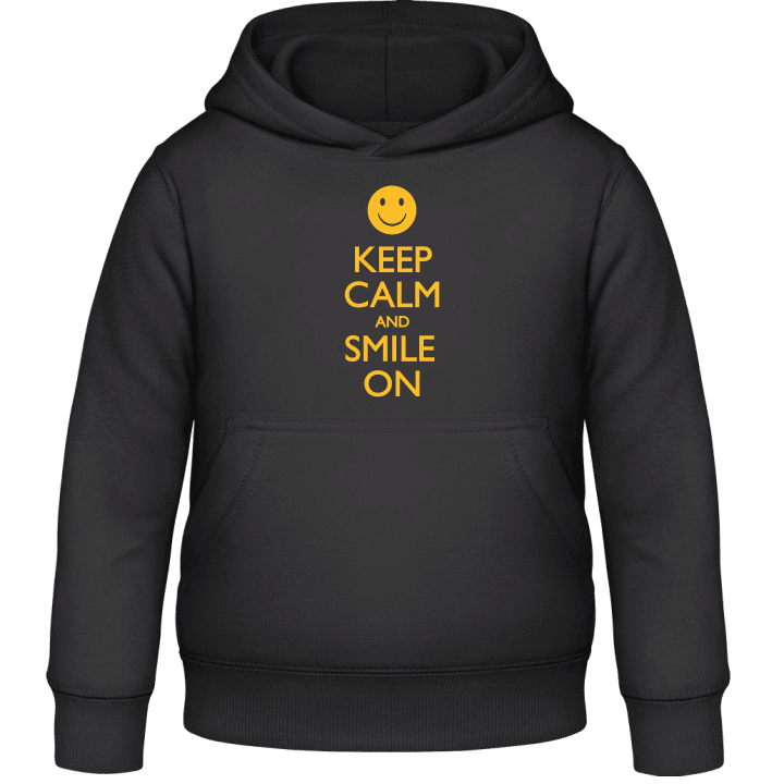 Keep Calm and Smile On Kids Hoodie contain pic