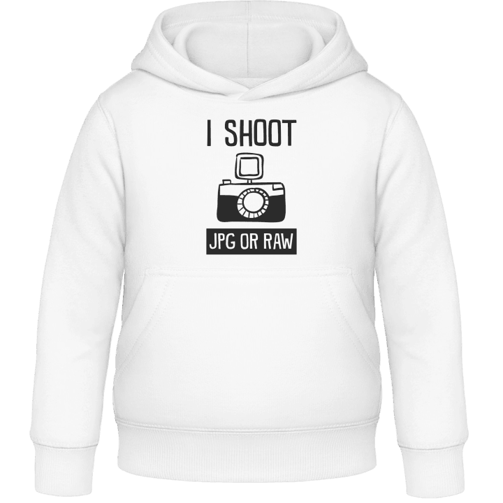 I Shoot JPG Or RAW Kids Hoodie contain pic