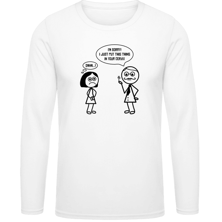Gynecologist Comic Shirt met lange mouwen contain pic