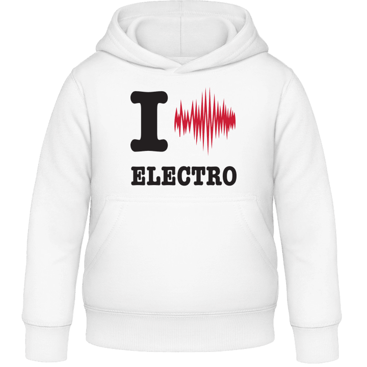I Love Electro Kids Hoodie contain pic