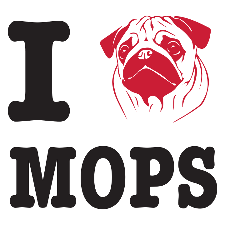 I Love Mops Stofftasche 0 image