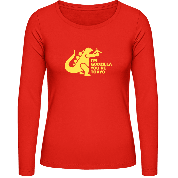 Godzilla T-shirt à manches longues pour femmes 0 image