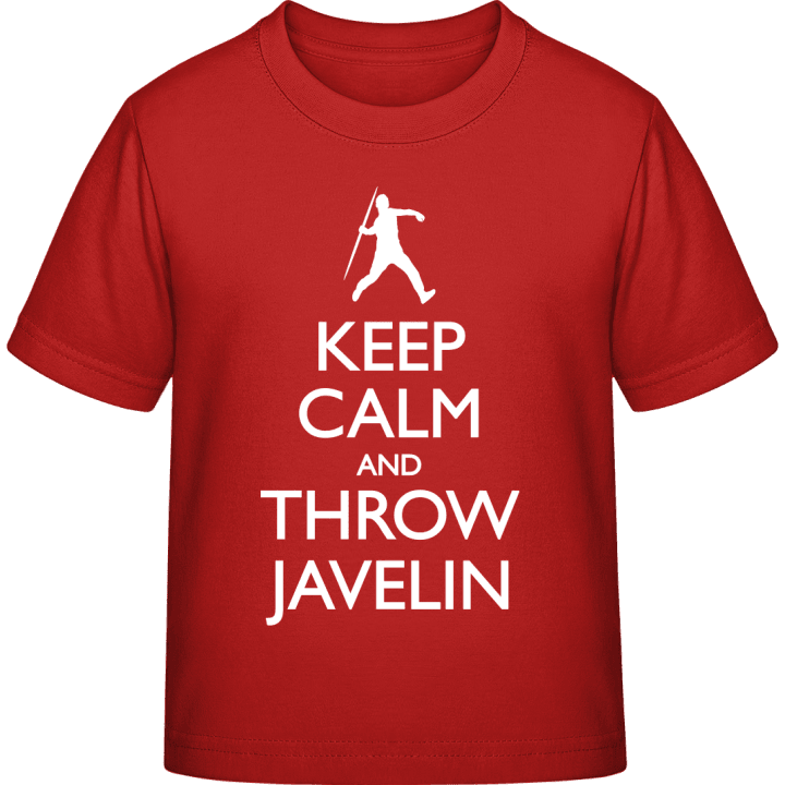 Keep Calm And Throw Javelin T-skjorte for barn contain pic
