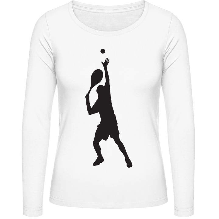 Tennis Silhoutte Women long Sleeve Shirt contain pic