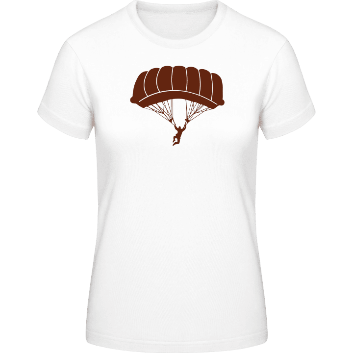 Skydiver Silhouette Frauen T-Shirt contain pic