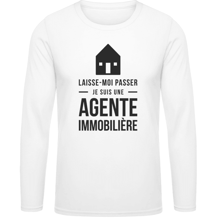 Laisse-moi passer je suis une agent immobilière Long Sleeve Shirt 0 image