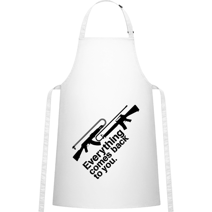 Everything Comes Back Kitchen Apron contain pic