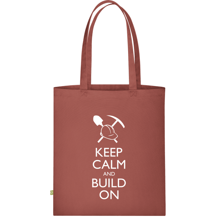 Keep Calm and Build On Stofftasche contain pic