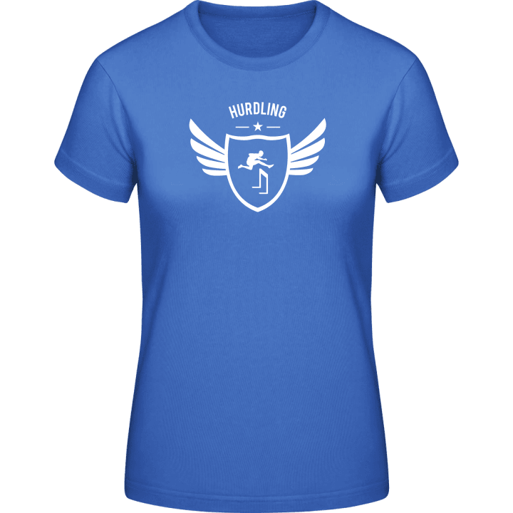 Hurdling Winged Frauen T-Shirt contain pic