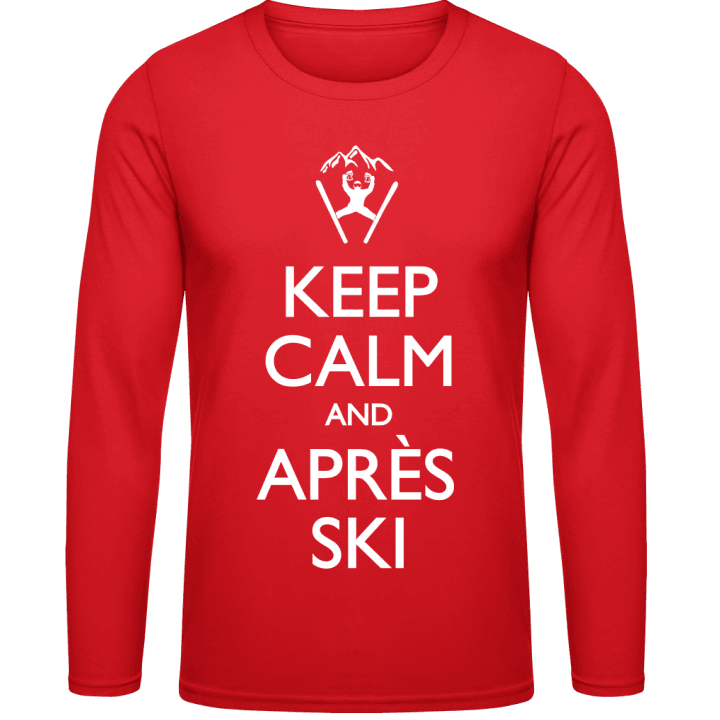 Keep Calm And Après Ski T-shirt à manches longues contain pic