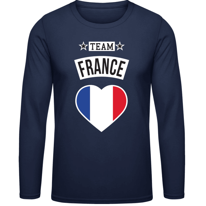 Team France Heart Shirt met lange mouwen contain pic