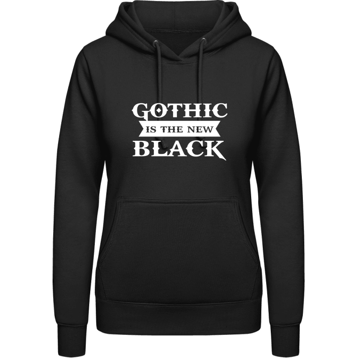 Gothic Is The New Black Felpa con cappuccio da donna contain pic