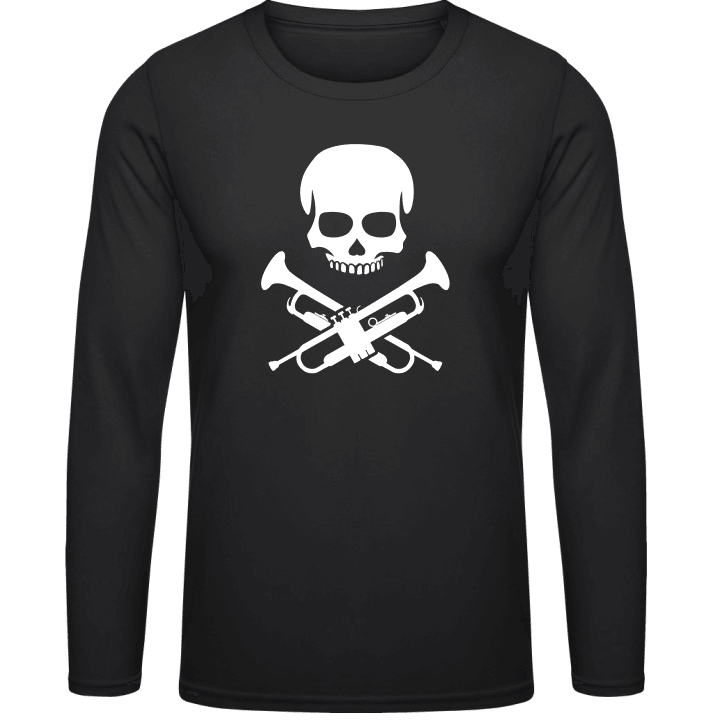 Trumpeter Skull Shirt met lange mouwen contain pic