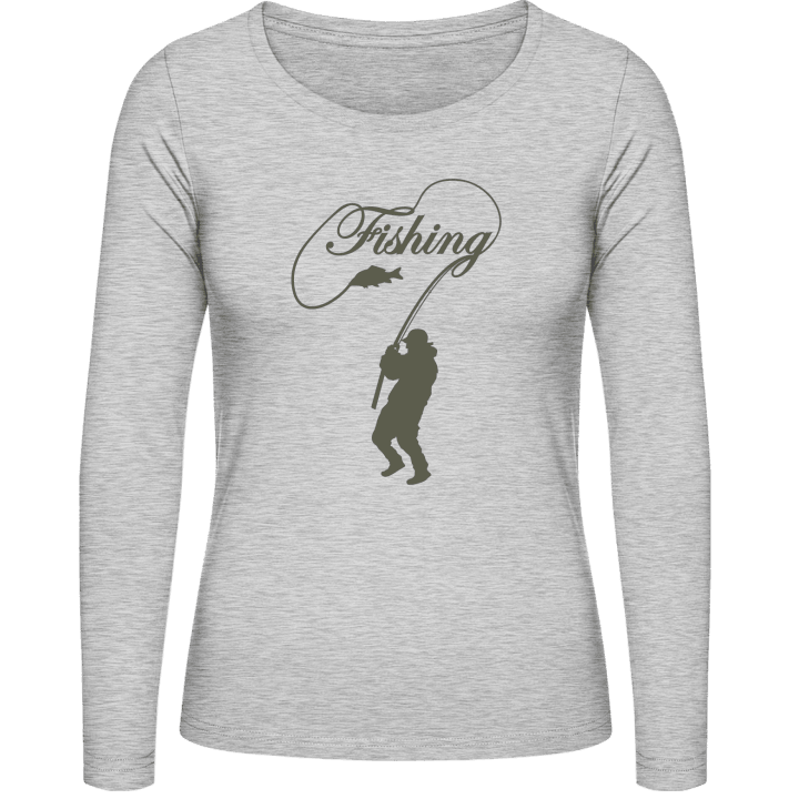 Fishing Logo Vrouwen Lange Mouw Shirt 0 image