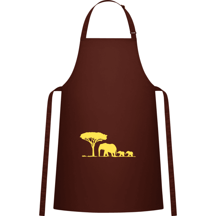 Elephant Family Landscape Tablier de cuisine 0 image