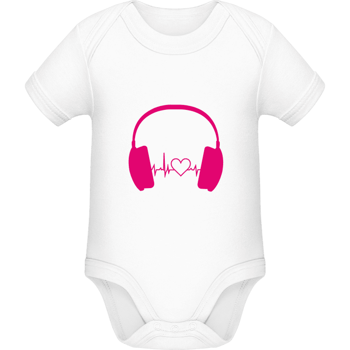 Headphone Beat and Heart Baby Strampler contain pic