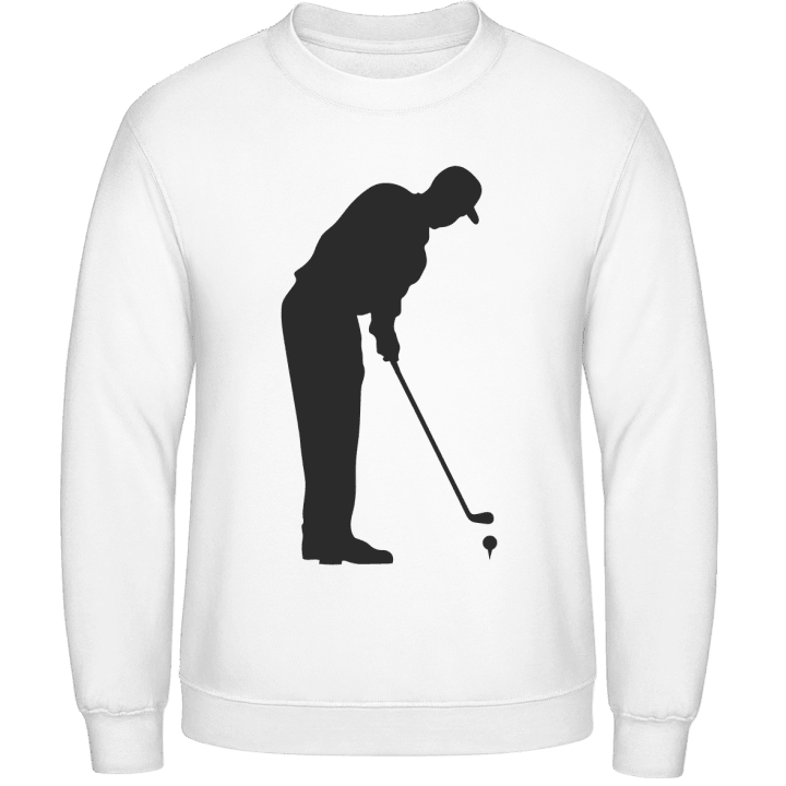 Golf Player Silhouette Sweatshirt contain pic
