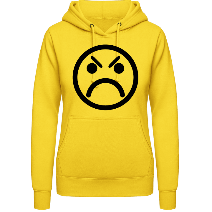 Angry Smiley Vrouwen Hoodie contain pic