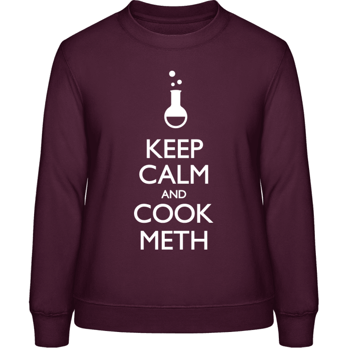Keep Calm And Cook Meth Sweatshirt för kvinnor contain pic